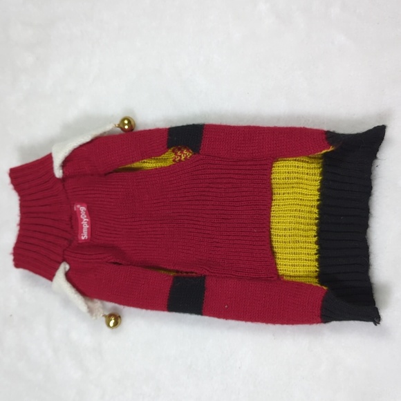 Simply Dog Santa Sweater Small - Picture 2 of 2